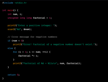 Factorial Program In C Using For And While Loops Using Recursion