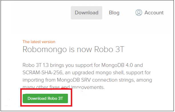 robomongo download windows 7 32bit