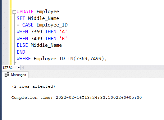 sqlite update select same table