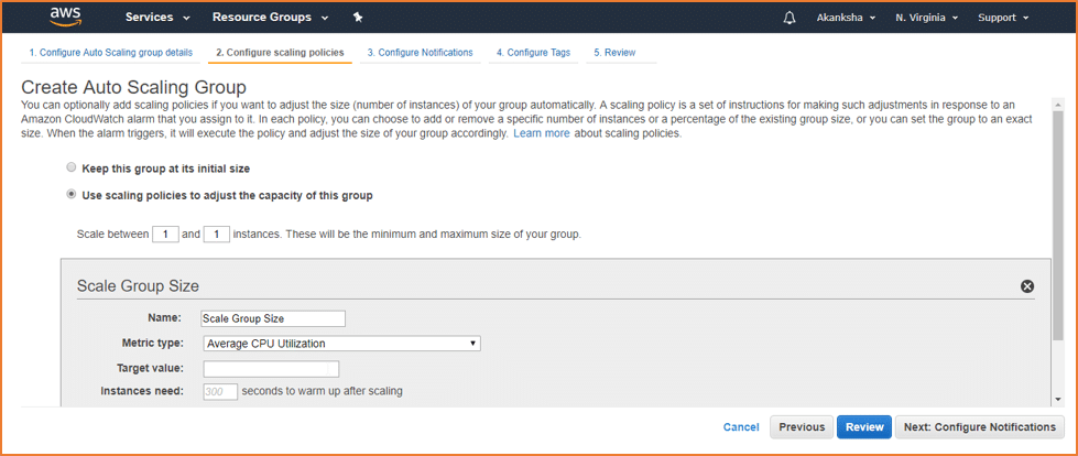 aws autoscaling demo