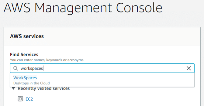 aws management console