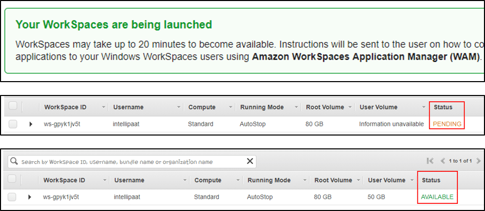 workspace cost aws