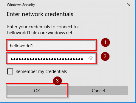 Map network credentials-Azure Storage-Intellipaat