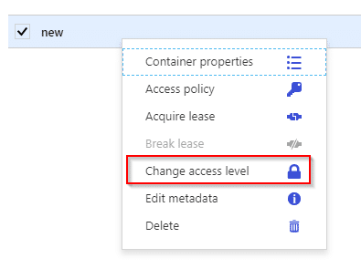 Azure Storage access level blob-Azure Storage-Intellipaat