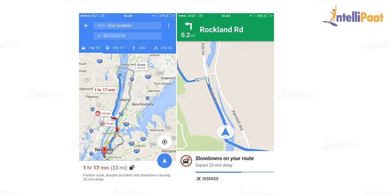 Google Map-Applications of Machine Learning-Intellipaat