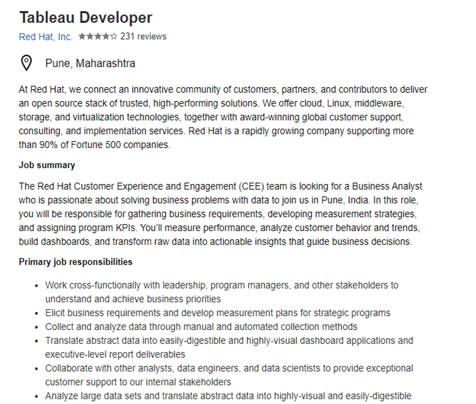 What Are The Roles And Responsibilities Of Tableau
