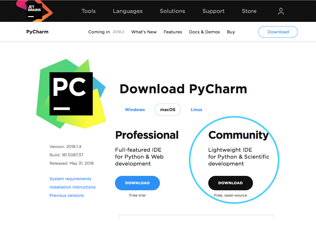 download pycharm