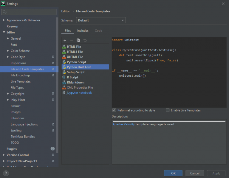 how to add configuration in pycharm