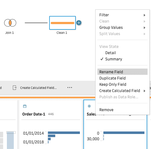 Rename Field in in Tableau Prep