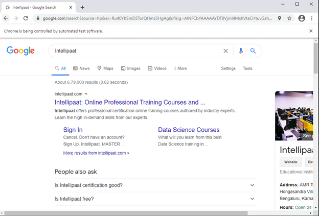 search results of Intellipaat