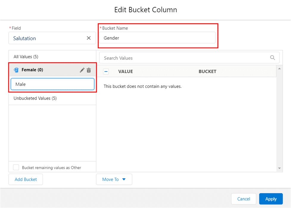 What Is Bucket Field In Salesforce Reports at Vincent Smith blog