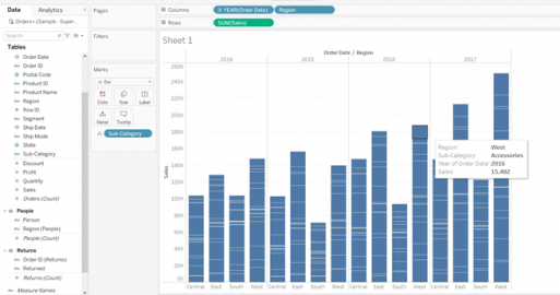 Create Tableau Stacked Bar Chart in Easy Steps - Intellipaat