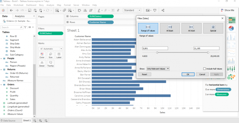 6 Types of Filters in Tableau - Intellipaat