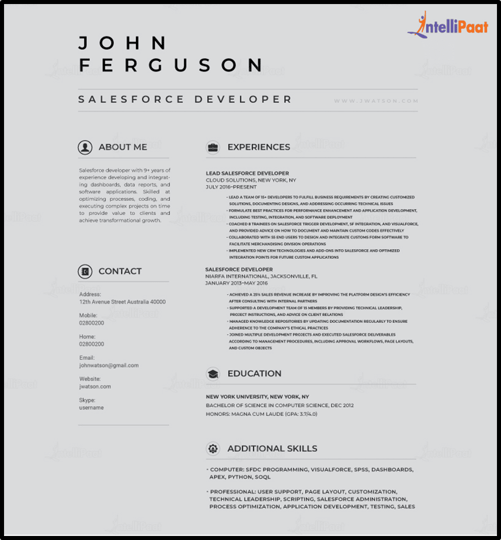 sample-resume-of-salesforce-developer-with-template-writing-guide