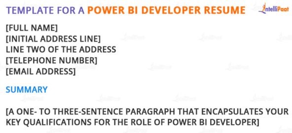 Power BI Developer Resume: Tips and Tricks - Intellipaat