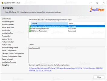 SQL Server Installation Steps