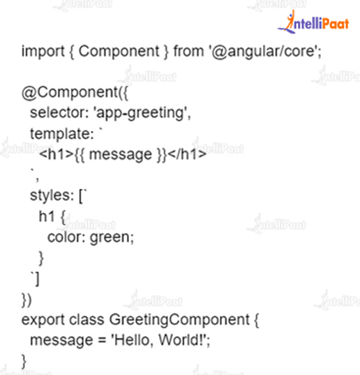 Angular Component Example