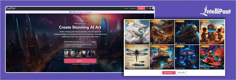 Design online this Modern AI Image Generator Server Discord Banner template