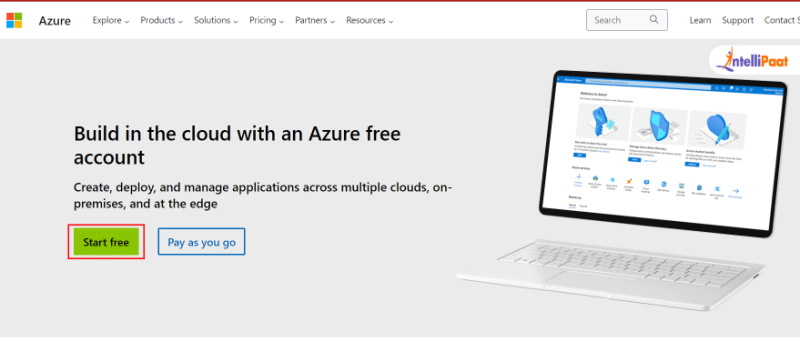 Azure start free