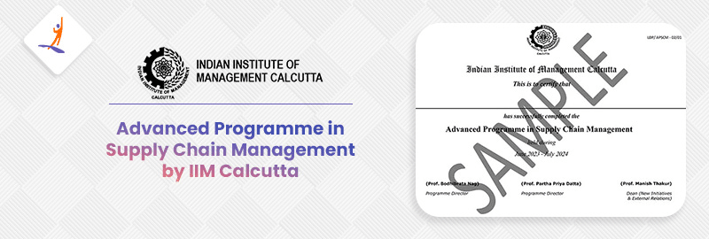 Advanced Programme in Supply Chain Management by IIM Calcutta