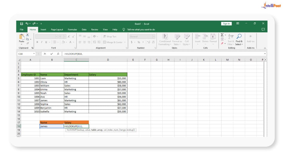 Identifying the search value