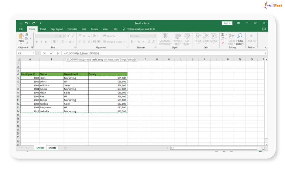 Using VLOOKUP across Multiple Sheets