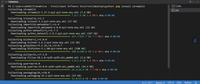Streamlit Python: Installation, Usage, and Applications