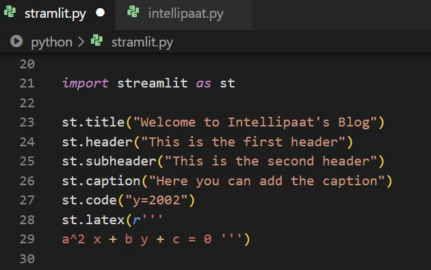 Streamlit Python: Installation, Usage, and Applications