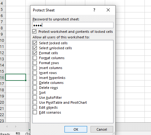 protected sheet