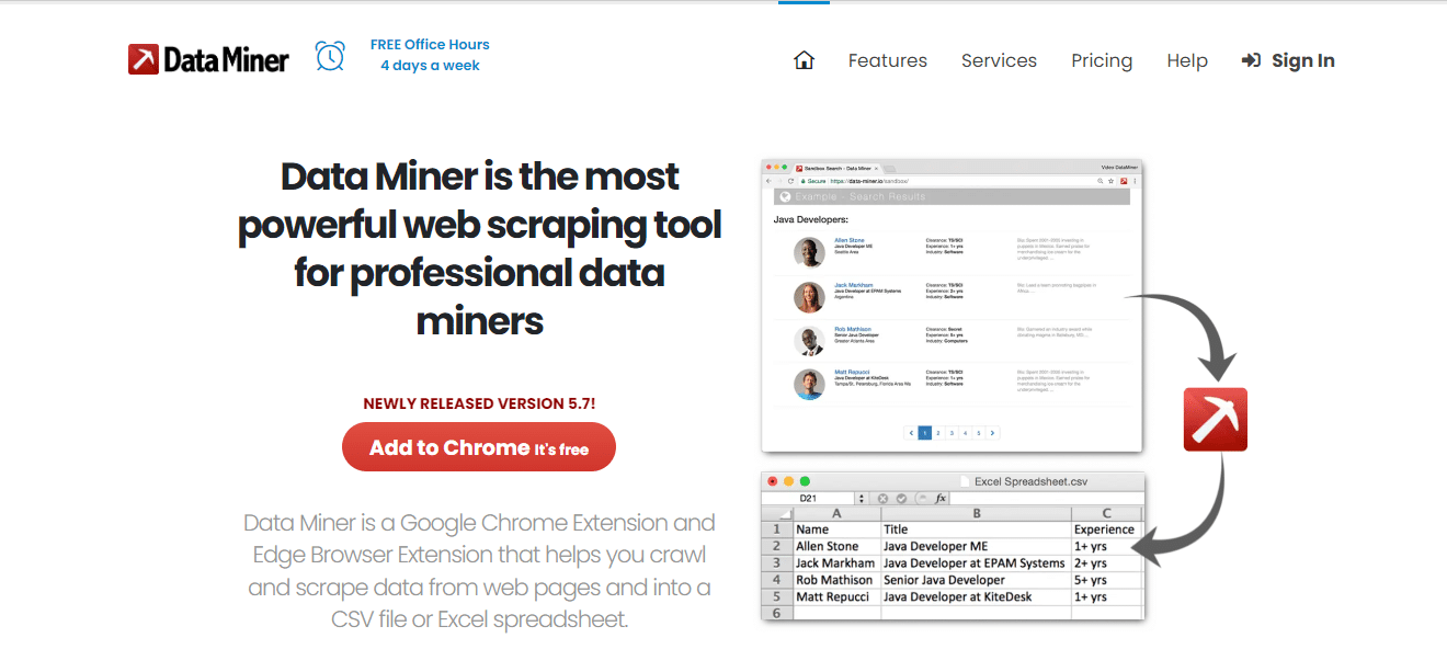 Data Miner- The Best Web Scraping Data Extraction Tool 