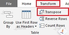 Transpose a Data Table