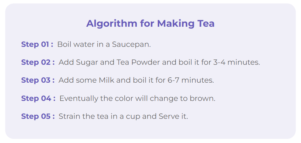 Algorithm For Making Tea - What is Algorithm - Intellipaat