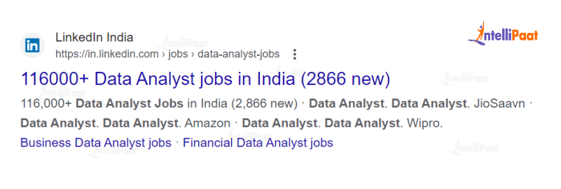 Data Analyst Jobs in India – Data Analyst vs. Data Scientist – Intellipaat