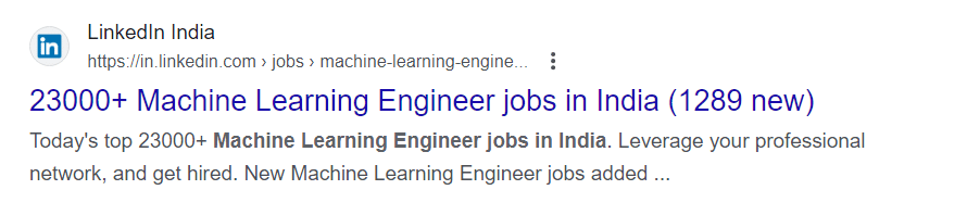 Jobs Available for Machine Learning Engineers in India