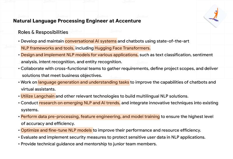 Natural Lanuage Processing Engineer at Accenture Job Description - How to Become an NLP Engineer - Intellipaat