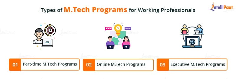 Types of M.Tech Programs for Working Professionals