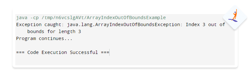 ArrayIndexOutOfBoundsException