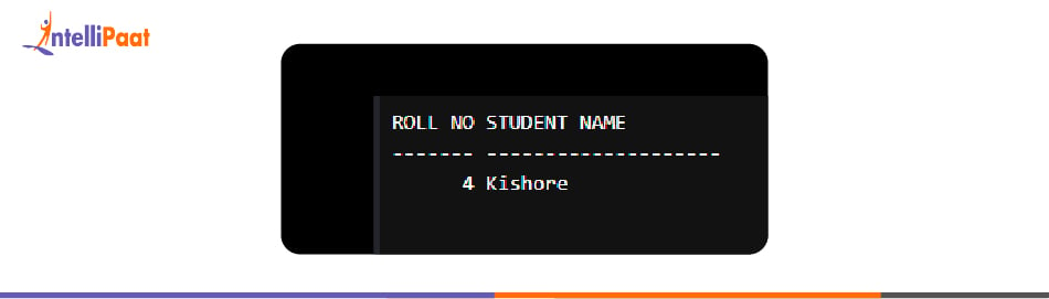 Finding the second highest roll_numbe