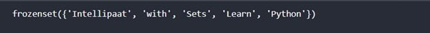 Frozenset in Python