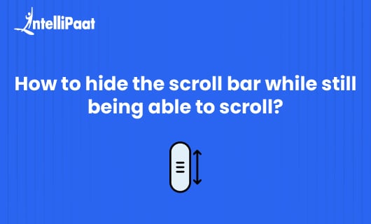 How to hide the scroll bar while still being able to scroll Blog