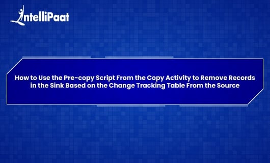 How to use the pre copy script from the copy activity small