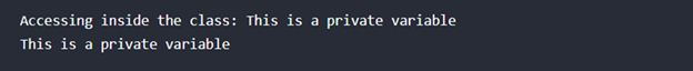 Python Private Variables