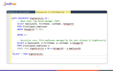 Common Table Expression (CTE) in SQL - Intellipaat