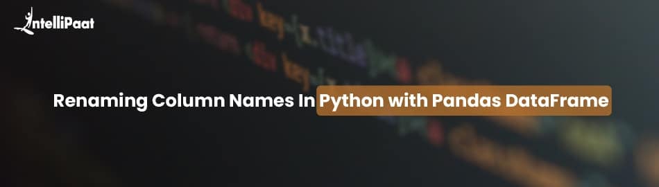 Renaming column names in Python with pandas DataFrame