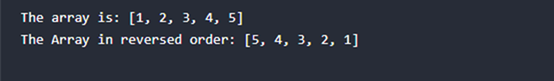 Reverse an Array in Python