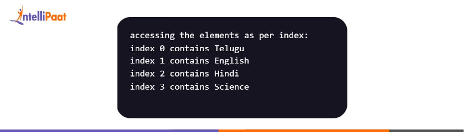 Value using For-loop with enumerate() method in Python  Output