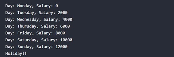 Weekly Salary Calculation