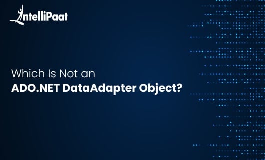 Which is not an ADO.NET DataAdapter Object Category Image