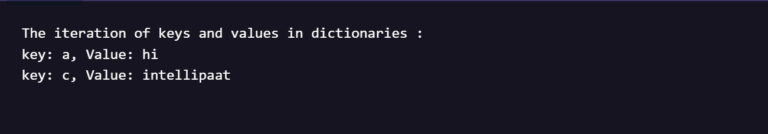 How to Iterate over Dictionaries using For Loop in Python?