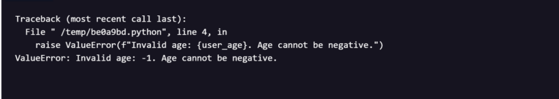 Manually Raise or Throw an Exception in Python